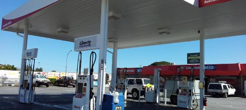 Liberty Petrol Station in Spearwood after painting