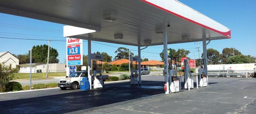 Liberty Petrol Station in Spearwood after painting