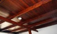Old jarrah ceiling revarnished in Mosman Park