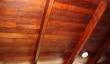 Old jarrah ceiling revarnished in Mosman Park