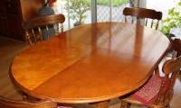 Revarnished old dining table