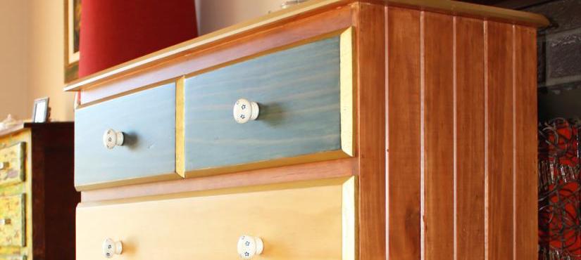 Originally bare timber stained and varnished