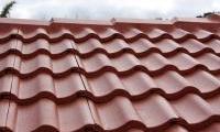 Spray painted roof